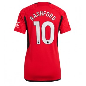 Manchester United Marcus Rashford #10 Domaci Dres za Ženska 2023-24 Kratak Rukavima